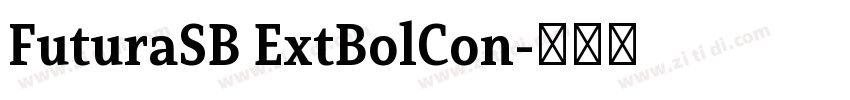 FuturaSB ExtBolCon字体转换